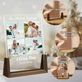 thumbnail image 3 of Customized Acrylic Plaque with Photos, Personalized Photo Plaque with LED Base Custom Music Plaque Picture Frames Valentines Birthday Gifts for Wife Husband Parents Friend (Walnut Warm Light Base), 3 of 5