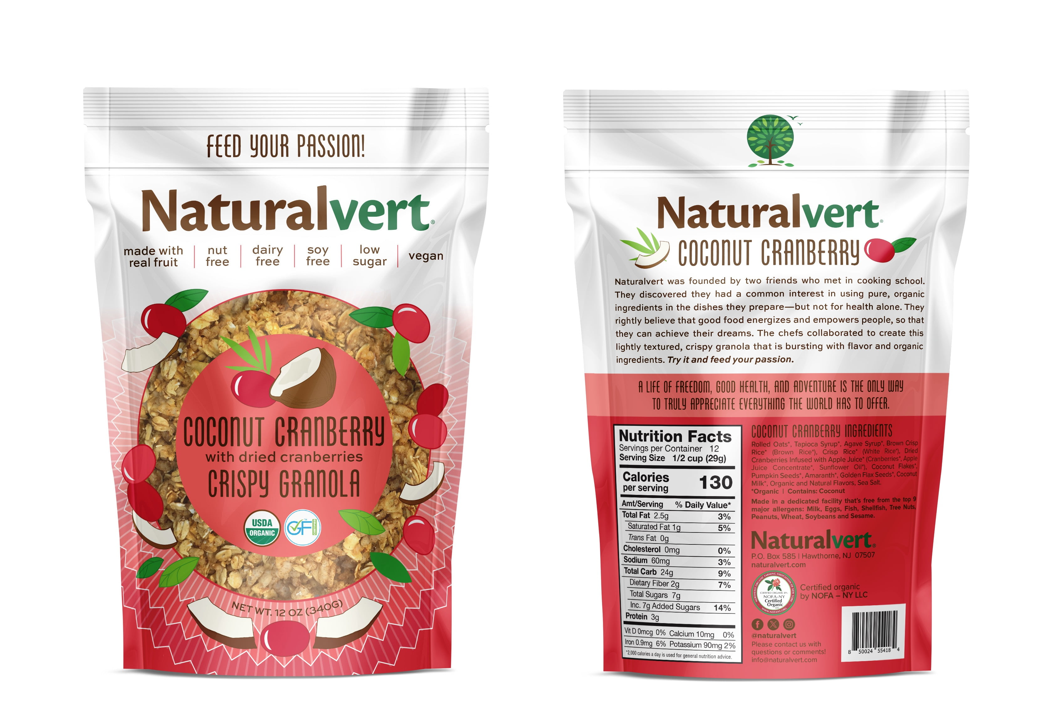 Naturalvert Healthy Organic, Gluten-Free, Vegan Banana Cinnamon