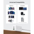thumbnail image 6 of TROND Travel Power Strip Flat Plug, Detachable 3-Port GaN III USB C Charger PD35W, 5ft Flat Extension Cord with Multiple Outlets, for Home Hotel Cruise Ship Dorm Room Essentials, White, 6 of 8