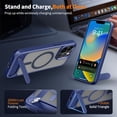 thumbnail image 4 of Haobuy for iPhone 16 Pro Max/16 Plus/16 Pro/16 Magnetic Case with Kickstand Slim Fit Matte Shockproof Wireless Charging Cover, 4 of 6