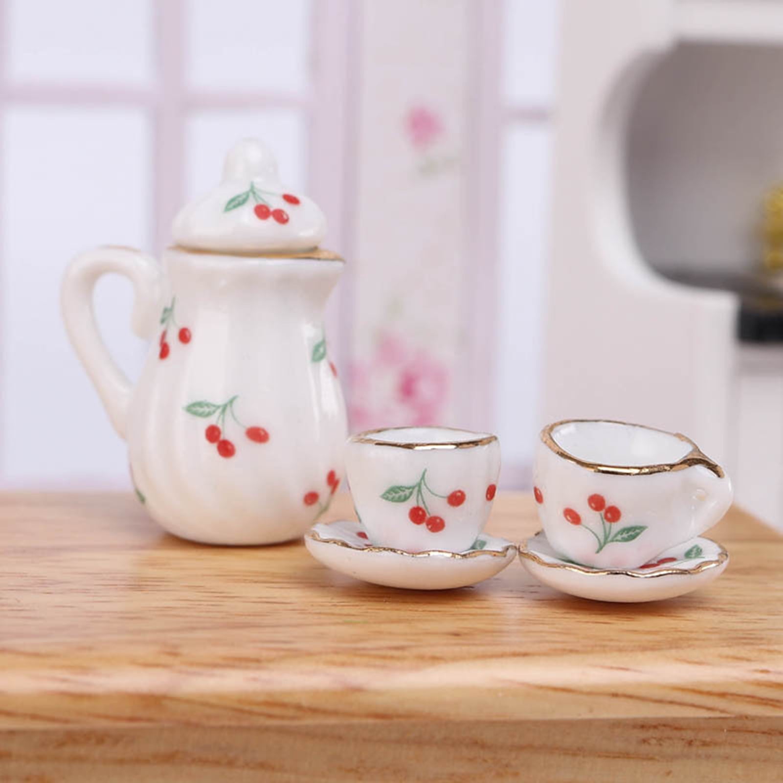 1/12 Miniature Dollhouse Porcelain Mini Snowman Tea Pot and Cup Set - –  Portraits and Miniatures by NC