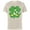 Natural, variant on Donald Duck 4-Leaf Clover Retro St. Patrick's Day - Short Sleeve Cotton T-Shirt for Adults - Customized-Athletic Heather