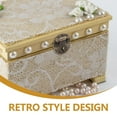 thumbnail image 4 of HEALEEP 6Pcs Retro Box Clasp Metal Latch Lock Dark Brown Jewelry Case Hasp Buckle, 4 of 8