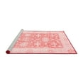 thumbnail image 2 of Ahgly Company Machine Washable Indoor Square Abstract Red Modern Area Rugs, 5' Square, 2 of 4