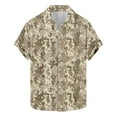 thumbnail image 2 of ZRGHAOYLQ Mens Vintage Camo T-Shirt Short Sleeve Camouflage Blouse Shirts Big and Tall Button Down shirts Plus Size Shirt Tops for Hiking, 2 of 5