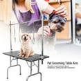 thumbnail image 4 of Herwey Table de Toilettage pour Animaux en Acier Inoxydable, Bureau de Beauté, Support à Pince Réglable en Hauteur pour Chien Chat, 4 of 7
