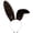 Coffee, variant on Vjnyvs Plush Bendable Bunny Ear Headband, Adjustable Faux Fur Rabbit Hair Hoop, Blue & Black, 1 Pack