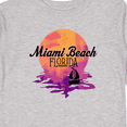 thumbnail image 4 of Inktastic Miami Beach Florida Vacation Sunset Girls Long Sleeve Toddler T-Shirt, 4 of 5