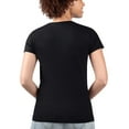 thumbnail image 5 of Women's G-III 4Her by Carl Banks Black Colorado Rockies Super-Slim Fit Lightweight City Graphic V-Neck T-Shirt, 5 of 5