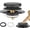 Matte Black, variant on Bathtub Stopper, Pop Up Bath Tub Drain Stoppers, EZ Install Bathtub Drain Trim Kit, Replaces Lift and Turn, Tip- and Trip Lever Drains for Tub(Brushed )