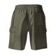 thumbnail image 5 of pstuiky Pantalones cortos para hombre, Pantalones cortos versátiles de color sólido con múltiples bolsillos y cintura elástica con cordón para hombre Pantalones cortos de entrenamiento, 5 of 6