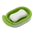 thumbnail image 5 of Unique Bargains 1 Pc Soap Dish Solid Color Soap Holder for Bathroom Green, 5 of 6