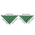 thumbnail image 5 of ZDWQFA 4Pcs Christmas Dog Bandanas, Snowman Santa Xmas Dog Scarf, Red Green Dog Christmas Bandana for Small Dogs Pets, 5 of 7