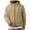 Khaki, variant on HOMADLES Men's Fleece Lined Jacket Hooded Casual Solid Heavyweight Long Sleeve Warm Coat for Men Outdoor Sherpa Jacket, Gray L