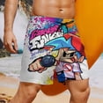 thumbnail image 6 of Friday Night Funkin Swim Trunk for Men, Quick Dry Swim Suit with Mesh Linner And Pocket, Board Shorts for Swim Beach Pool, S-3XL, 6 of 9