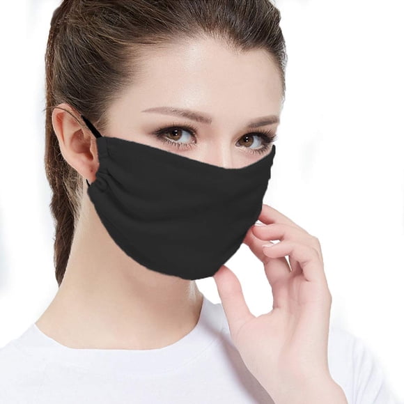 Mascarilla facial Delafino - Tamaño de viaje negro - Ligera y fácil de respirar Mediana