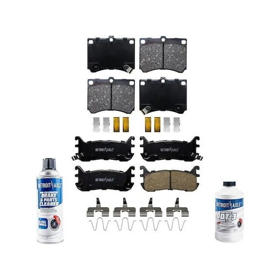 Brake Pad Set - Compatible with 1997 - 2003 Ford Escort 1998 1999 2000 2001 2002