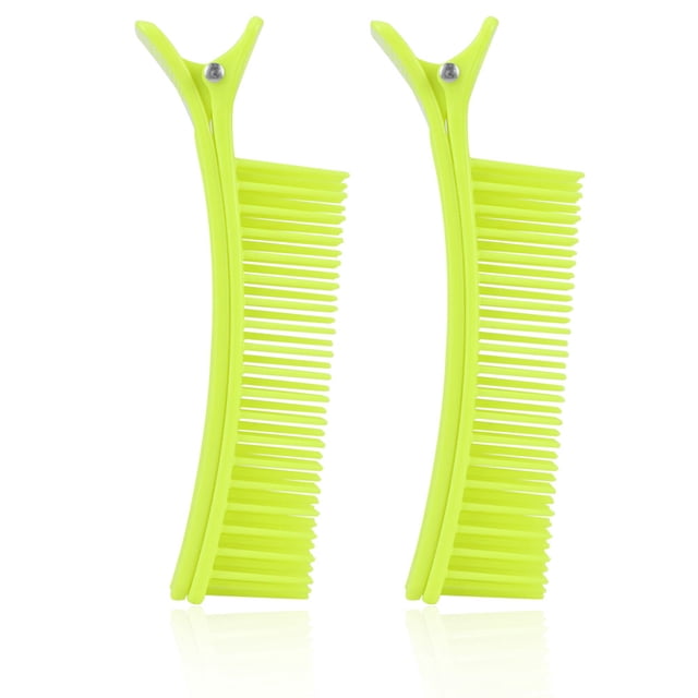 2 uds Clip para peinado del cabello horquilla seccionadora partición de peluquería horquilla Color fluorescente