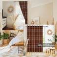 thumbnail image 6 of Boho Western Decor for Bedroom,Funky Minimalst Geometric Printed Privacy Vintage Curtains for Room Divider,Terracotta Rust and Cream, 6 of 8