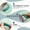 thumbnail image 3 of 2Pcs Silicone Handle Holder Grip, Cast Iron Skillet Handle Covers Heat Resistant, Non Slip Pot Grip Handle Sleeve, 3 of 6