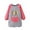 Hot Pink, variant on OOOUM Big Kids Raglan Long Sleeve Painting Apron Classic Fit Crewneck Cute Cartoon Graphic Artist Smock Modest Fashionable Drawing Cover Up Pink M(80-100)