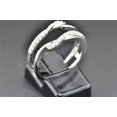 thumbnail image 6 of Diamond Enhancer Wrap Solitaire Engagement Ring Swivel 14K White Gold 0.19 Ct, 6 of 8