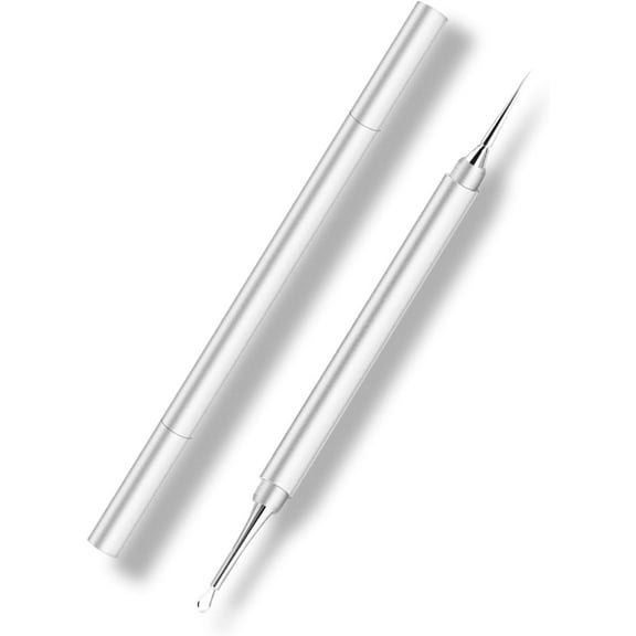2-in-1 Professional Stainless Steel Acne Removal Needle, Whitehead & Blackhead Remover Tool, Pimples Comedone Extractor Removal Tool, Double Ended Needle with Cap Removal for Nose Face Tools
