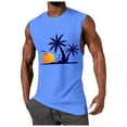thumbnail image 2 of HUITKMM Tank Top Men's Summer Fashion Coconut Sunset Vest Design Wind Vest, 2 of 5