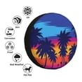 thumbnail image 5 of Balery Beach With Palm Treestire Cover Waterproof Dust-Proof, Universal Spare Wheel Tire Cover For Trailer, Rv, Suv Truck And Vehicle Camper Accessories-15 Inch, 5 of 9