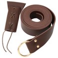 thumbnail image 1 of KAKOWELY 1 juego de cinturón de espada de rana medieval de PU, accesorio de disfraz de rana para cosplay, actuación en el escenario, 1 of 5