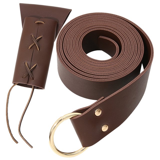 KAKOWELY 1 juego de cinturón de espada de rana medieval de PU, accesorio de disfraz de rana para cosplay, actuación en el escenario