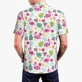 thumbnail image 4 of Daiia Cute Flamingo Pattern Men’s Polo Shirts,Solid Deck Shirt,Classic Fit, Breathable Cotton Polo for Casual and Sport Wear-Medium, 4 of 9