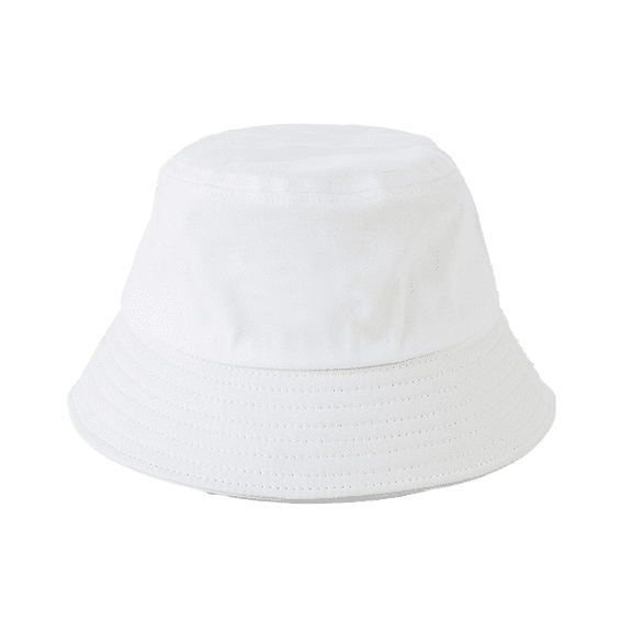 TELOLY Sun Hat Spring and Summer Macaron Colors Bucket Hat Couple'S Cotton Solid Color Hats,White
