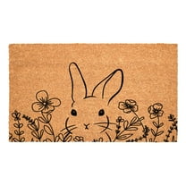 Calloway Mills 114561729 Floral Bunny Doormat, 17"x29"
