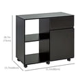 thumbnail image 3 of HOMCOM Armoire de Classement Mobile avec Étagères de Rangement et Tiroir, 3 of 10