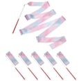 thumbnail image 1 of Uxcell Dance Ribbons, Gymnastics Dance Streamers with Non-Slip Wand Dance Flags Bling Pink, 1 of 7