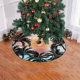thumbnail image 2 of FMSHPON Coconut Tree Xmas Christmas Tree Skirt Stand Mat for Holiday Party Decoration Indoor Outdoor 36 inches, 2 of 3