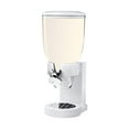 thumbnail image 3 of Grain Dispenser Box Organizador de contenedores de cocina Canista Desayuno Contenedor de almacenamiento de almacenamiento de granos de granos Bin de Taza individual blanca, 3 of 10