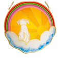 thumbnail image 1 of Ornement pour Animaux Pendentif Durable Décoration Souvenir Antirouille Pendentif Hommage Chaînes Suspendues Attrape-Soleil pour Chien Décoration de Fenêtre Significative pour Animaux, 1 of 8