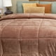 thumbnail image 4 of Cobertor Matrimonial Elefantito Velvet Almendra Color Café Tela Tipo Terciopelo, 4 of 6