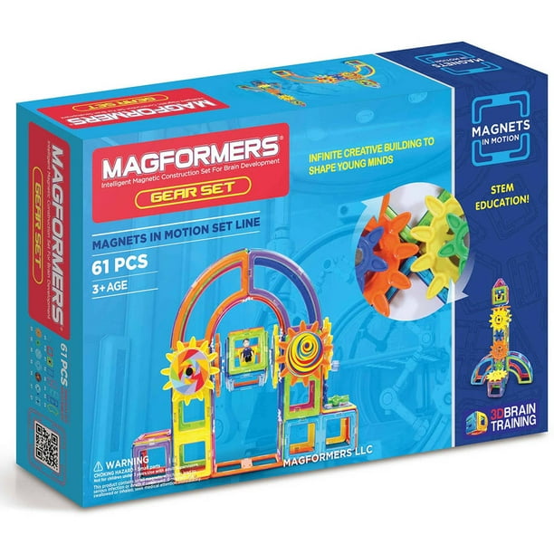 Magformers in Motion 61Piece Construction Gear Set
