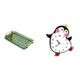 thumbnail image 1 of Bandeja para servir,Bandeja rectangular para servir en la cocina con asa,Reloj de pared,Reloj de pared silencioso,sin tictac,decorativo,Reloj de pared silencioso Little Penguin,reloj de madera, 1 of 8