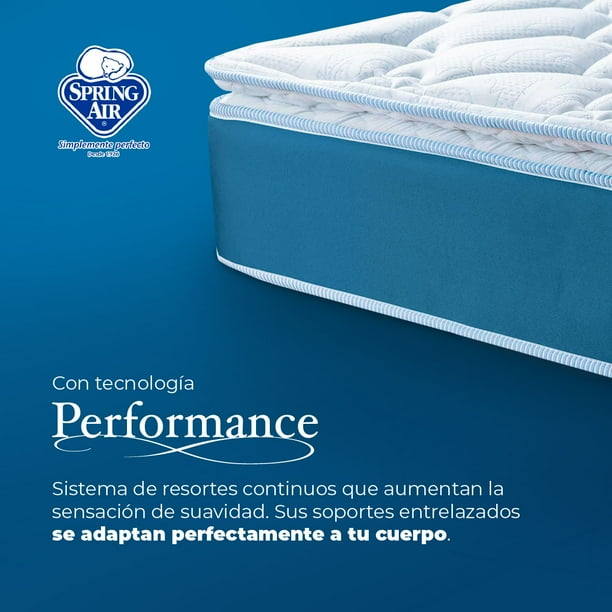 Colchón Spring Almohada Spring Air Resorte Colchón Smith Protector