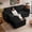 Black, variant on 85" Convertible Sofa Bed, 85” 2-in-1 Pullout Couch with Corduroy Fabric, Multi-Functional Sleeper Sofa for Living Room Apartment, Pink