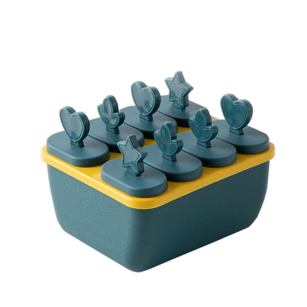 Advancent Molde de helado de forma cuadrada de 6/8 celdas, máquina para hacer postres y frutas hecha a mano, bandeja reutilizable para cubitos de hielo, Cocina y Comedor azul oscuro Advancent HA006688-01
