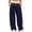 Navy, variant on Dagugfen Sweatpants for Women Drawstring Straight Leg Elastic Waist Loose Fitted Breathable Casual Pants with Pockets(XL,Wine)