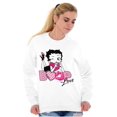 thumbnail image 5 of Vintage Betty Boop Cartoon Love Women Crewneck Sweatshirt Brisco Brands 5X, 5 of 6