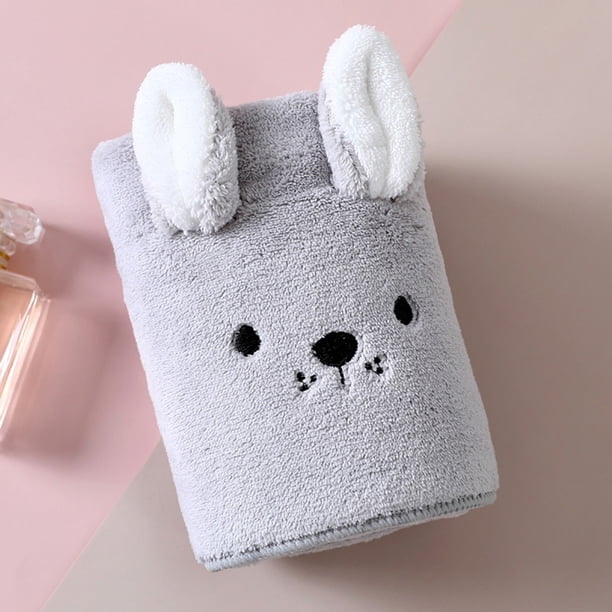 Toalla de Baño de Algodón Suave y Absorbente para Rostro | Toalla Gruesa y Duradera para Baño, Spa, Piscina, Salón | Verde, Gris, Rosa | 75x35cm | 1 Unidad | Para Niños y Adultos