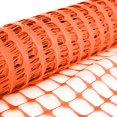 thumbnail image 4 of V Protek Safety Fence, Snow Fencing, Deer Netting, 39"x82' , Above Ground, Mesh, Temporary, Plastic Barrier, For Kids, Silt, Garden, Lawn, Rabbits, Poultry, Dogs Construction with Posts, Orange, 4 of 6