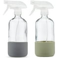 thumbnail image 6 of Just Like Joan 2-Pack Clear Glass Spray Bottles with Silicone Sleeve [Steel Gray & Sage Green], 6 of 6